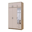 Шкаф для одежды Doros Ронди с антресолью и зеркалом Дуб Артизан/Кашемир 3ДСП 121х52х236 DRS-011679 (80737821)