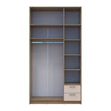 Шкаф для одежды Doros Ронди с антресолью и зеркалом Дуб Артизан/Кашемир 3ДСП 121х52х236 DRS-011679 (80737821)