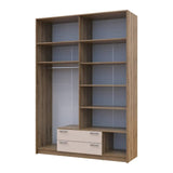 Шкаф для одежды Doros Ронди с антресолью и зеркалом Дуб Артизан/Кашемир 4ДСП 160х52х236 DRS-011680 (80737831)