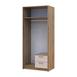 Шкаф для одежды Doros Ронди с зеркалом Дуб Артизан/Кашемир 2ДСП 82х52х195 DRS-011672 (80737807)