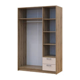 Шкаф для одежды Doros Ронди с зеркалом Дуб Артизан/Кашемир 3ДСП 121х52х195 DRS-011673 (80737817)