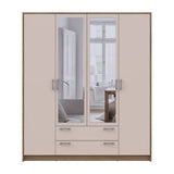 Шкаф для одежды Doros Ронди с зеркалом Дуб Артизан/Кашемир 4ДСП 160х52х195 DRS-011674 (80737827)