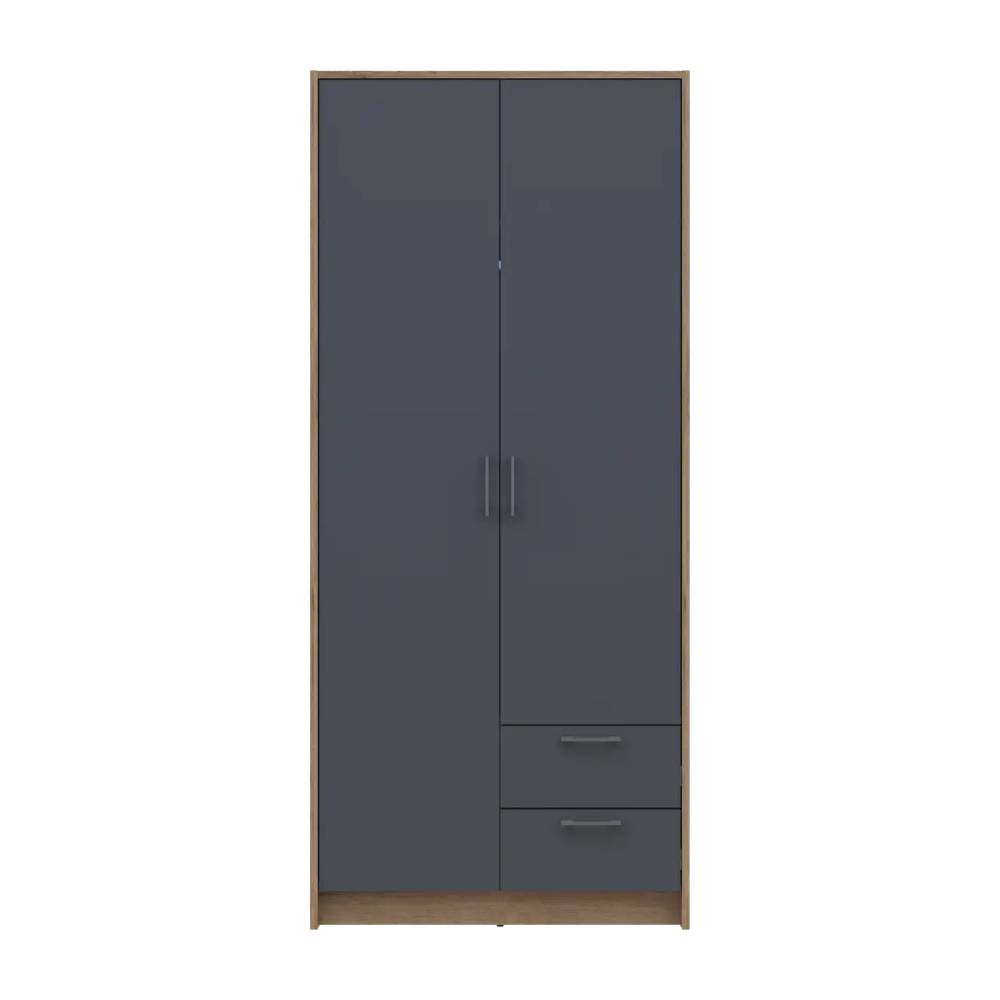 Шкаф для одежды Doros Ронди Дуб Артизан/Графит 2ДСП 82х52х195 DRS-011657 (80737804)