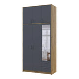 Антресоль высокая Doros Ронди Дуб Артизан/Графит 3 ДСП 121х52х65 (DRS-011906)