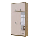 Антресоль высокая Doros Ронди Дуб Артизан/Кашемир 3 ДСП 121х52х65 (DRS-011909)