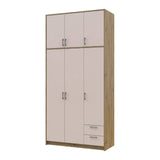 Антресоль высокая Doros Ронди Дуб Артизан/Кашемир 3 ДСП 121х52х65 (DRS-011909)