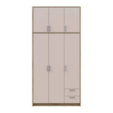 Шкаф для одежды Doros Ронди с высокой антресолью Дуб Артизан/Кашемир 3 ДСП 121х52х260 (DRS-011874)