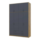 Антресоль высокая Doros Ронди Дуб Артизан/Графит 4 ДСП 160х52х65 (DRS-011907)