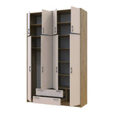 Антресоль высокая Doros Ронди Дуб Артизан/Кашемир 4 ДСП 160х52х65 (DRS-011910)