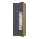 Антресоль высокая Doros Ронди Дуб Артизан/Графит 2 ДСП 82х52х65 (DRS-011905)