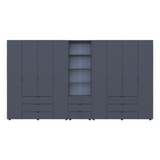 Шкаф для одежды Doros Гелар Графит 4+4ДСП с пеналом 370х49.5х203.4 (DRS-011932)