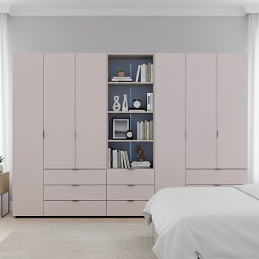 Шкаф для одежды Doros Гелар Кашемир 3+3ДСП с пеналом 292.4х49.5х203.4 (DRS-011926)