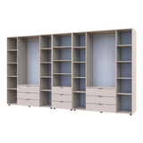 Шкаф для одежды Doros Гелар Кашемир 4+4ДСП с пеналом 370х49.5х203.4 (DRS-011934)