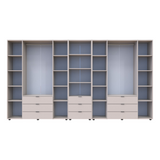 Шкаф для одежды Doros Гелар Кашемир 4+4ДСП с пеналом 370х49.5х203.4 (DRS-011934)