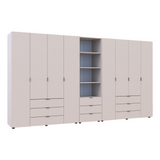 Шкаф для одежды Doros Гелар Кашемир 4+4ДСП с пеналом 370х49.5х203.4 (DRS-011934)