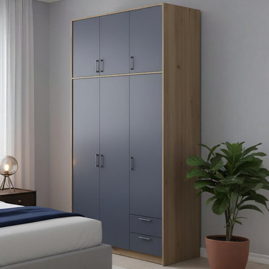 Шкаф для одежды Doros Ронди с высокой антресолью Дуб Артизан/Графит 3 ДСП 121х52х260 (DRS-011873)