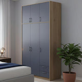 Шкаф для одежды Doros Ронди с высокой антресолью Дуб Артизан/Графит 3 ДСП 121х52х260 (DRS-011873)