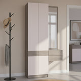 Прихожая Doros Сола 1+2 Канноло/Кашемир ДСП/зеркало 105х40х215 (DRS-011897)