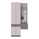 Прихожая Doros Сола 1+2 Канноло/Кашемир ДСП/зеркало 105х40х215 (DRS-011897)