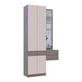 Прихожая Doros Сола 1+2 Канноло/Кашемир ДСП/зеркало 105х40х215 (DRS-011897)