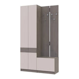 Прихожая Doros Сола (модульный комплект - 2 элемента) Канноло/Кашемир 120х40х215 (DRS-011898)