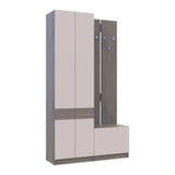 Прихожая Doros Сола (модульный комплект - 2 элемента) Канноло/Кашемир 120х40х215 (DRS-011898)