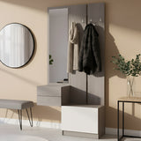 Прихожая Doros Сола с зеркалом (модульный комплект - 2 элемента) Канноло/Кашемир 105х40х215 (DRS-011899)