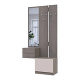 Прихожая Doros Сола с зеркалом (модульный комплект - 2 элемента) Канноло/Кашемир 105х40х215 (DRS-011899)