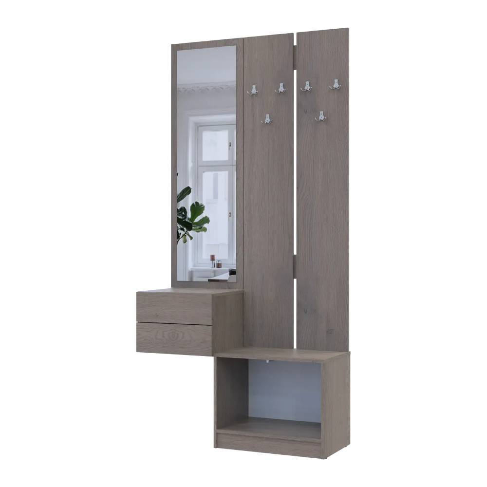Прихожая Doros Сола с зеркалом (модульный комплект - 2 элемента) Канноло/Кашемир 105х40х215 (DRS-011899)