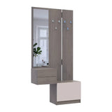 Прихожая Doros Сола с зеркалом (модульный комплект - 2 элемента) Канноло/Кашемир 105х40х215 (DRS-011899)