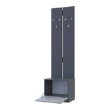 Вешалка с тумбой для обуви Doros Сола Графит / Серый 60х40х215 см DRS-011740 (44900343)