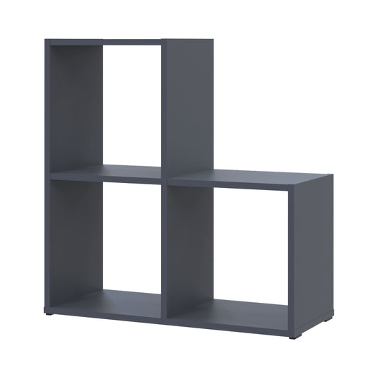 Стеллаж Doros Степь 2х2 Графит открытый 69х28.8х71.4 (41516157)