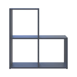 Стеллаж Doros Степь 2х2 Графит открытый 69х28.8х71.4 (41516157)