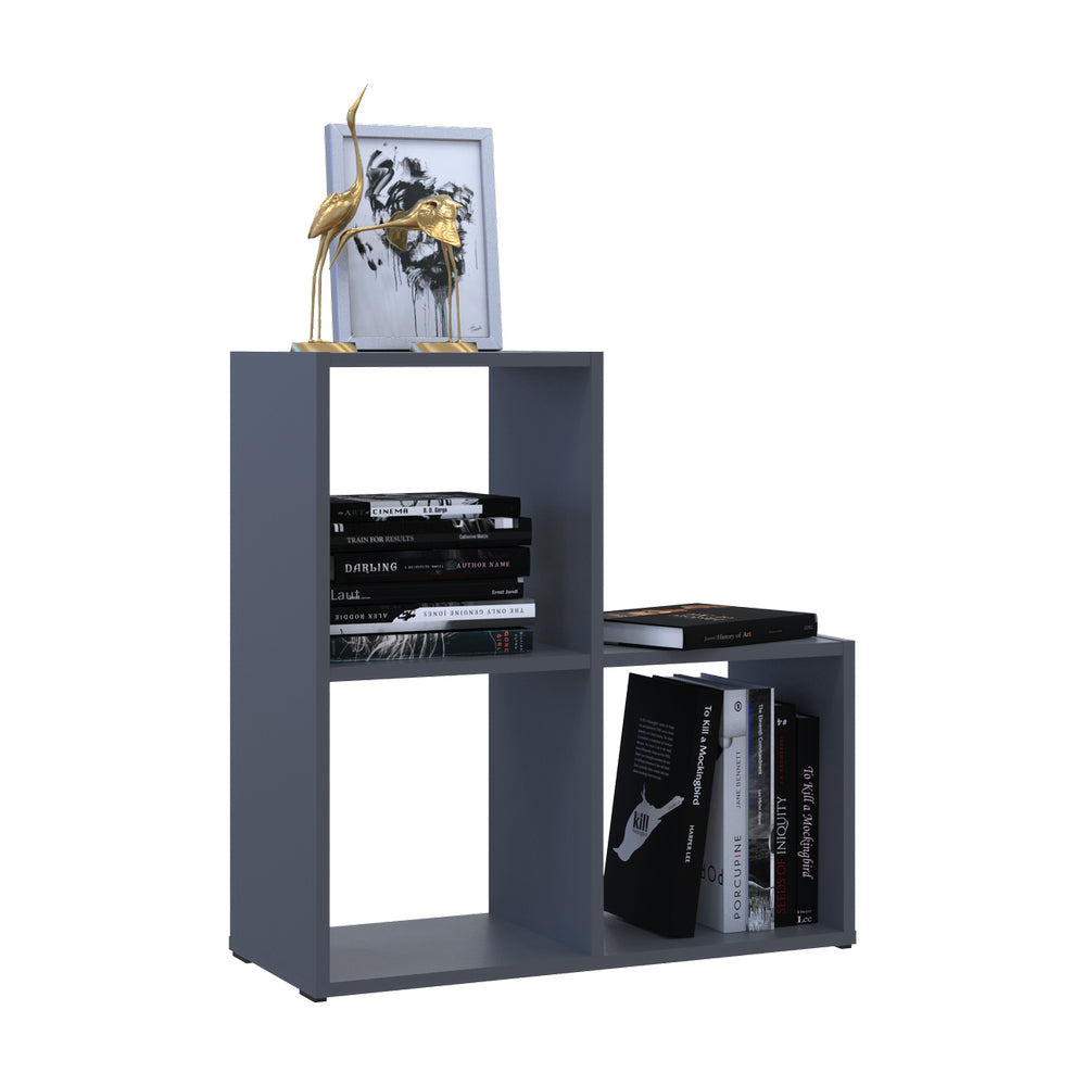 Стеллаж Doros Степь 2х2 Графит открытый 69х28.8х71.4 (41516157)