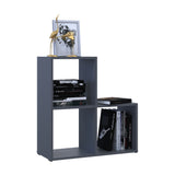 Стеллаж Doros Степь 2х2 Графит открытый 69х28.8х71.4 (41516157)