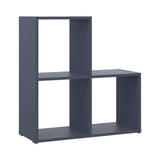 Стеллаж Doros Степь 2х2 Графит открытый 69х28.8х71.4 (41516157)