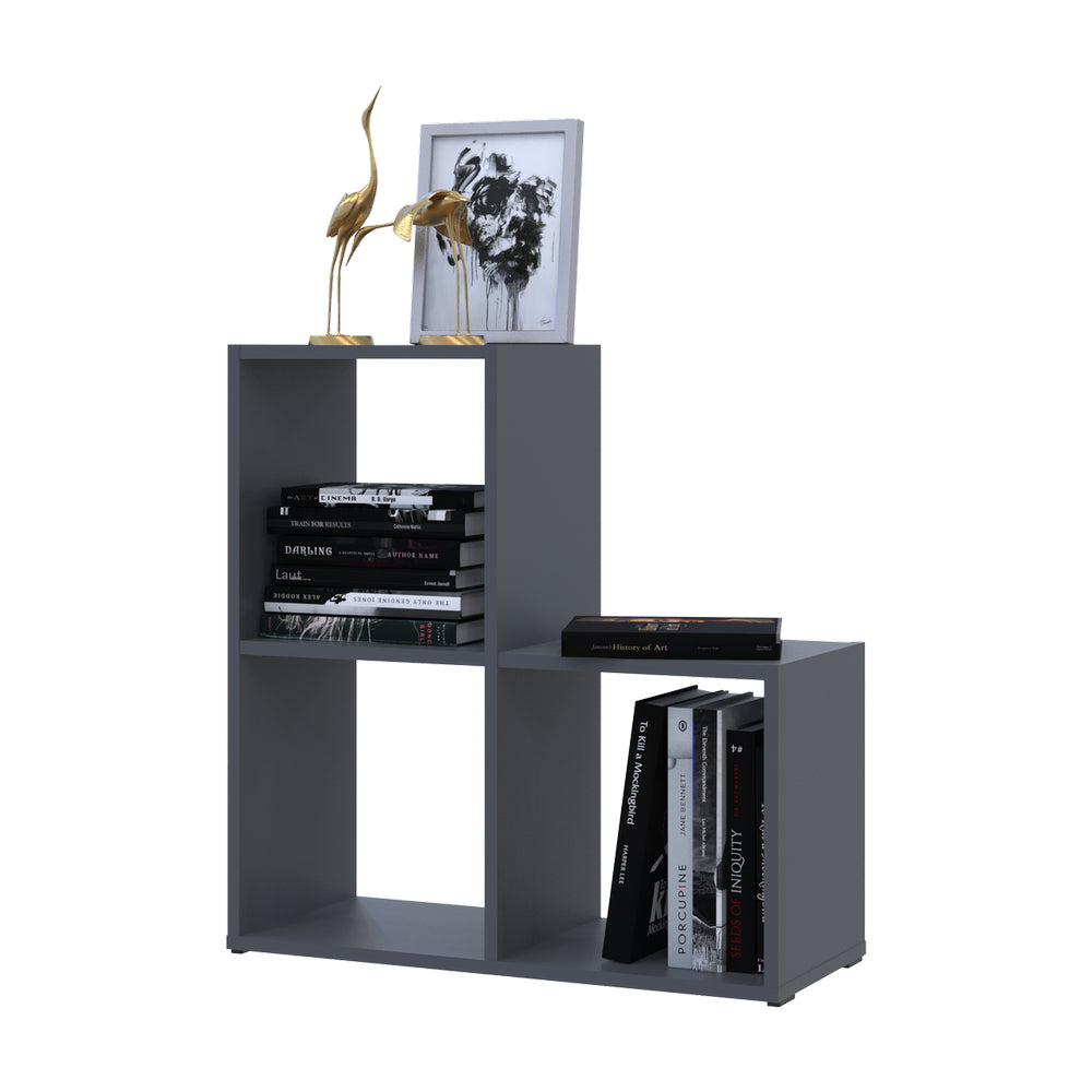 Стеллаж Doros Степь 2х2 Графит открытый 69х28.8х71.4 (41516157)