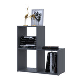 Стеллаж Doros Степь 2х2 Графит открытый 69х28.8х71.4 (41516157)