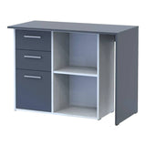 Офисный стол Doros T8 Белый/Графит 100х83х75 (DRS-011891)