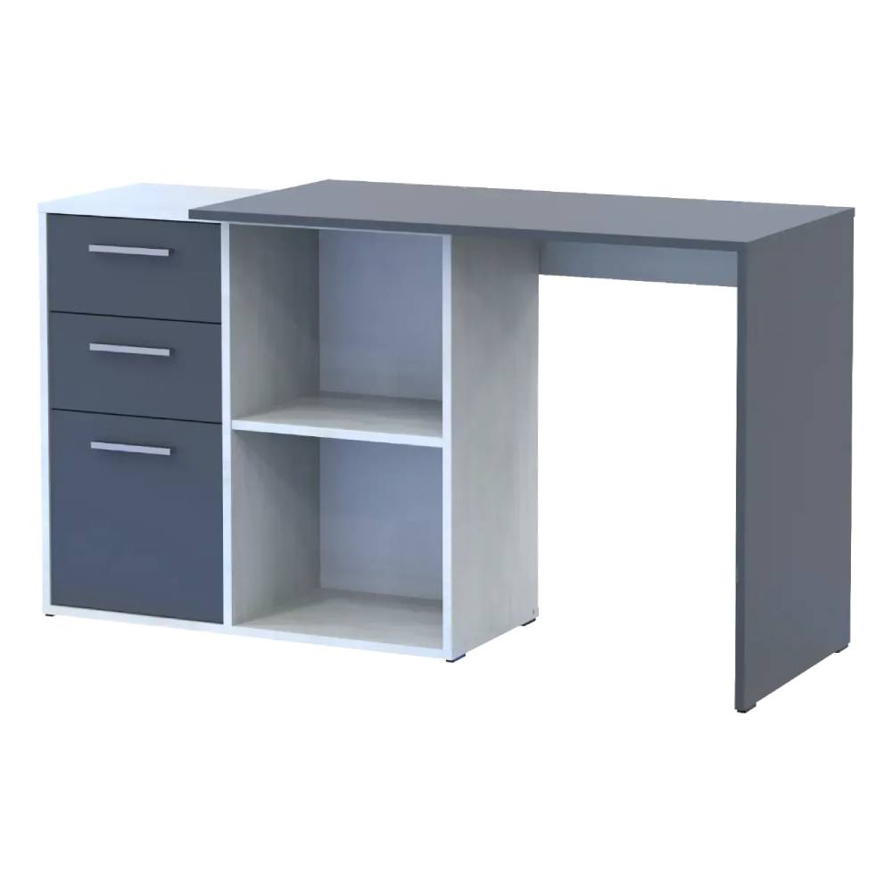 Офисный стол Doros T8 Белый/Графит 100х83х75 (DRS-011891)