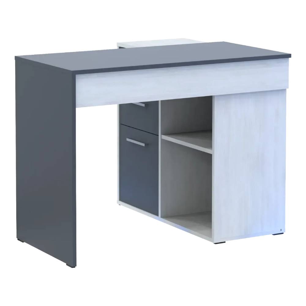 Офисный стол Doros T8 Белый/Графит 100х83х75 (DRS-011891)