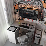 Офисный стол Doros T8 Белый/Графит 100х83х75 (DRS-011891)