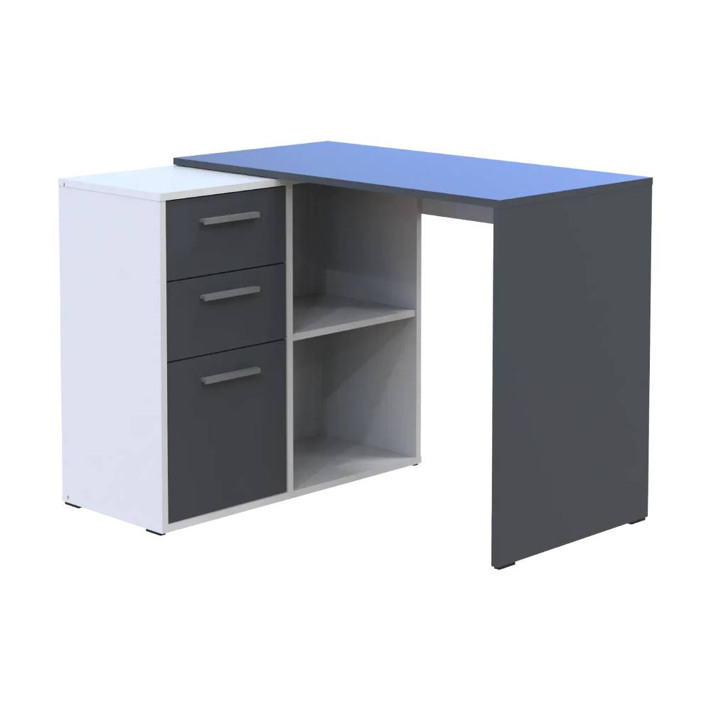 Офисный стол Doros T8 Белый/Графит 100х83х75 (DRS-011891)