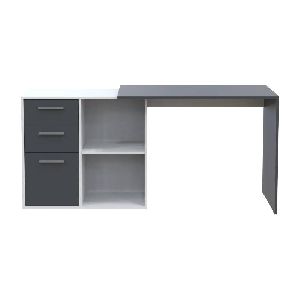 Офисный стол Doros T8 Белый/Графит 100х83х75 (DRS-011891)