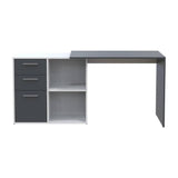 Офисный стол Doros T8 Белый/Графит 100х83х75 (DRS-011891)