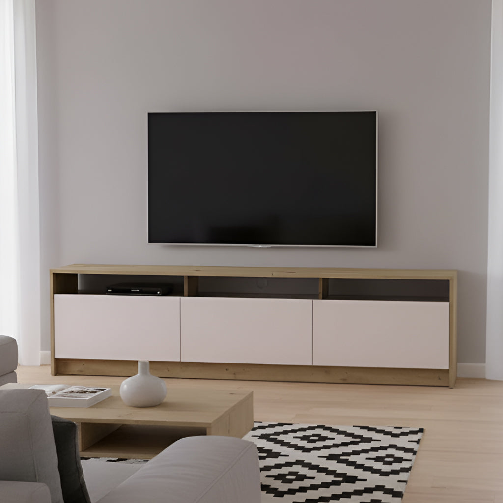 Тумба ТВ Doros U3 Дуб Артизан/Кашемир ДСП 180х33х43 (DRS-011901)