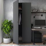 Шкаф распашной для одежды Doros Промо 90х48х204 см Графит (DRS-011199)