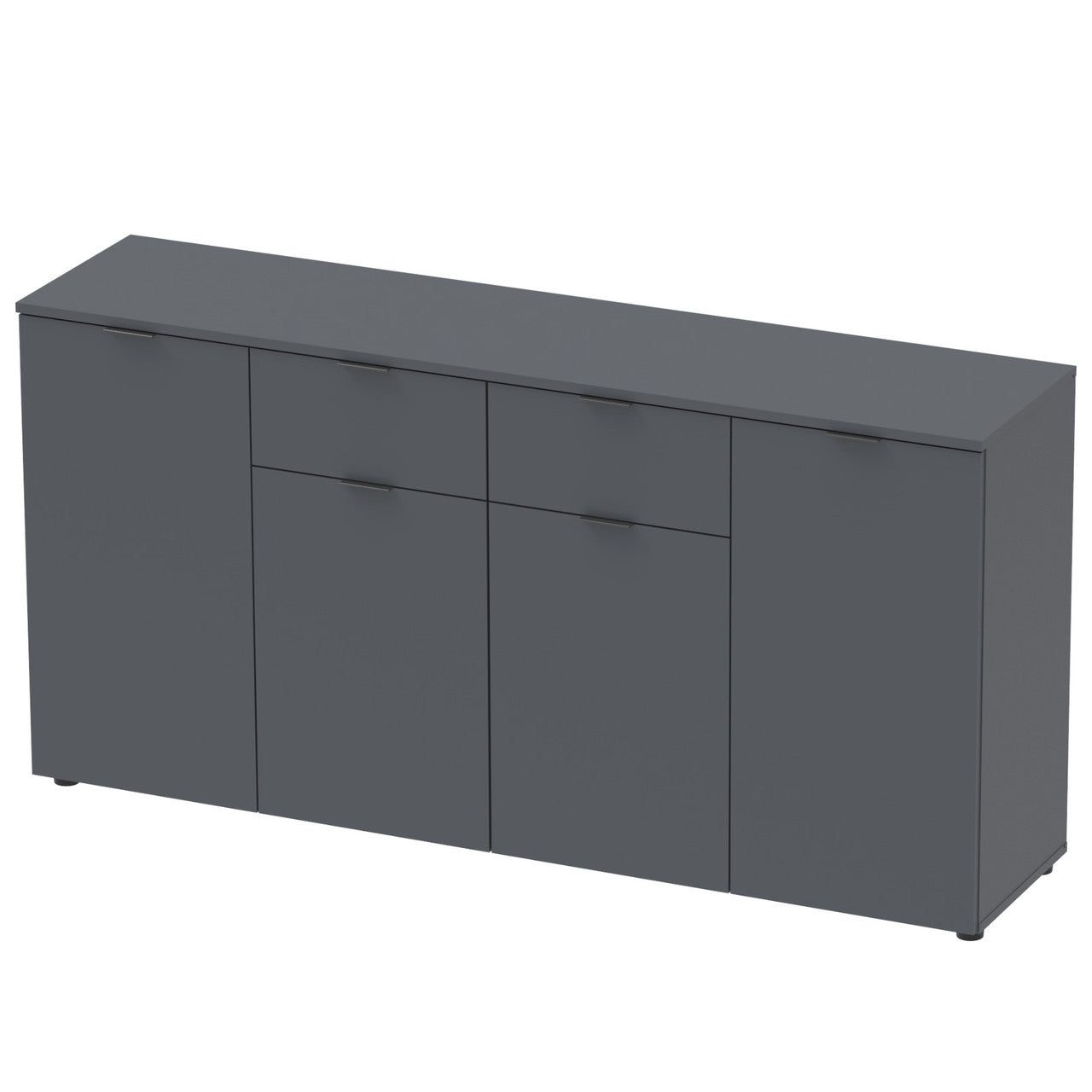 Комод в гостиную Doros Рон 7 160х38х81 см Графит (DRS-011305)