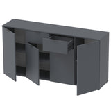 Комод в гостиную Doros Рон 7 160х38х81 см Графит (DRS-011305)