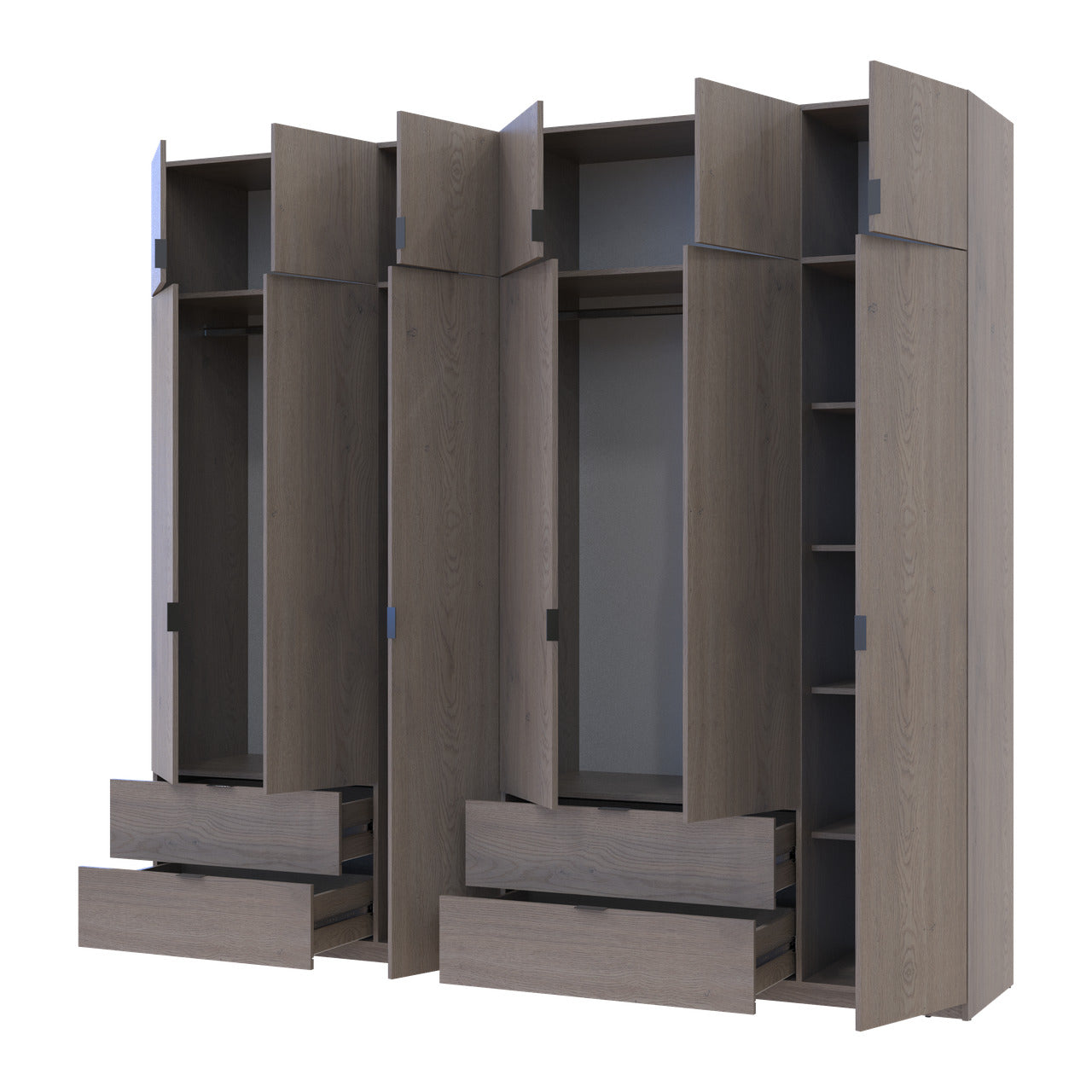 Комплект шкафов для одежды Doros Лукас (2 шт.) 255х50х240 см Канноло (DRS-011851)